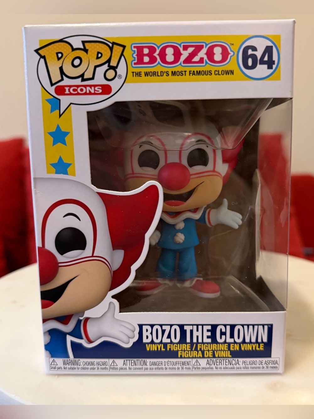 Funko Pop! Icons Bozo the Clown #64 Vinyl Figure 2021